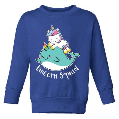 Unicorn Squad Whale Toddler Sweatshirt