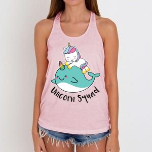 Unicorn Squad Whale Women's Knotted Racerback Tank