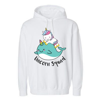 Unicorn Squad Whale Garment-Dyed Fleece Hoodie