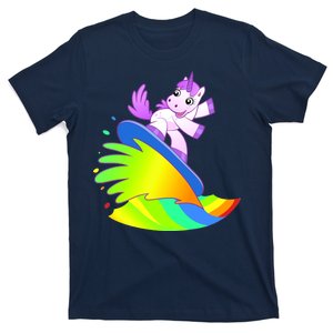 Unicorn Surfing On the Rainbow T-Shirt