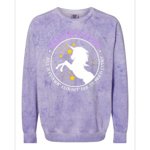 Unicorn Teacher Just A Regular Teacher But So Much Cooler Colorblast Crewneck Sweatshirt