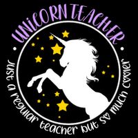 Unicorn Teacher Just A Regular Teacher But So Much Cooler Flatbill Hat