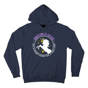 Unicorn Teacher Just A Regular Teacher But So Much Cooler Hoodie