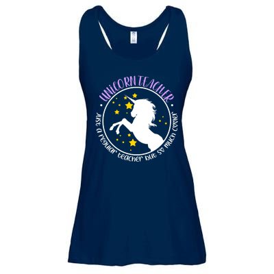 Unicorn Teacher Just A Regular Teacher But So Much Cooler Ladies Essential Flowy Tank