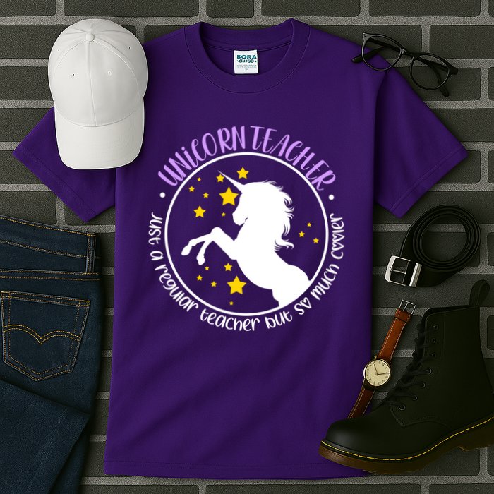 Unicorn Teacher Just A Regular Teacher But So Much Cooler Tall T-Shirt