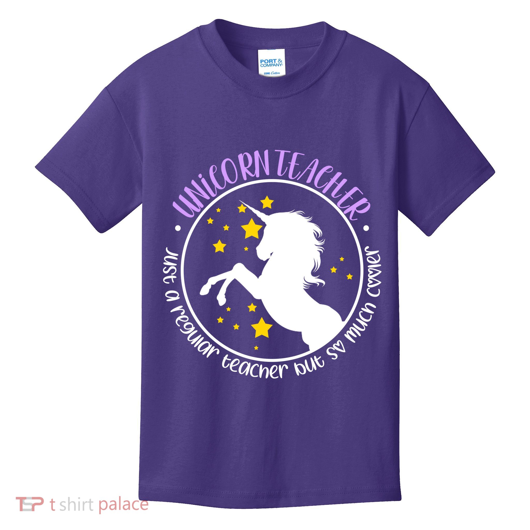 Unicorn Teacher Just A Regular Teacher But So Much Cooler Kids T-Shirt