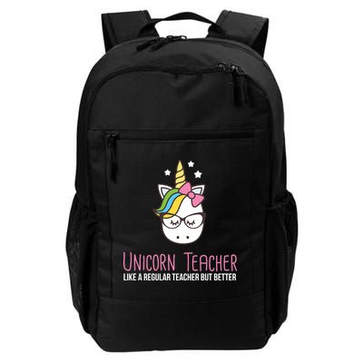 Unicorn Teacher Like A Regular Teacher But Better Daily Commute Backpack