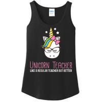 Unicorn Teacher Like A Regular Teacher But Better Ladies Essential Tank