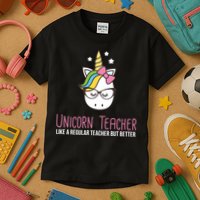 Unicorn Teacher Like A Regular Teacher But Better Kids T-Shirt