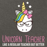 Unicorn Teacher Like A Regular Teacher But Better Cotton Canvas Backpack