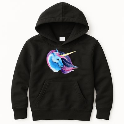 Unicorn Watercolor Kids Hoodie