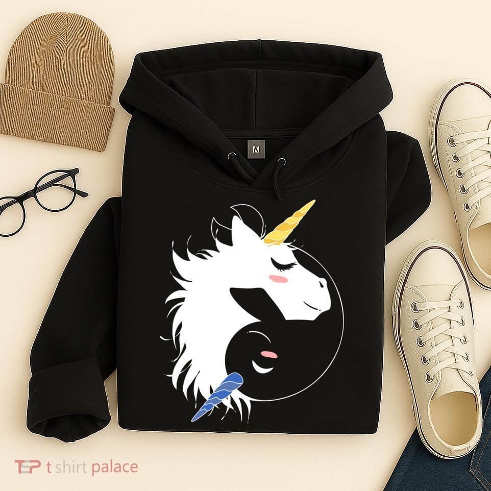 Unicorn Ying Yang Hoodie