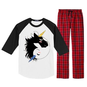 Unicorn Ying Yang Raglan Sleeve Pajama Set