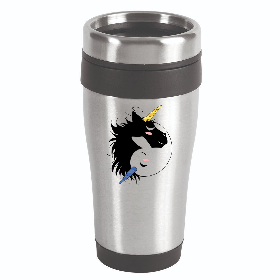 Unicorn Ying Yang 16oz Travel Tumbler
