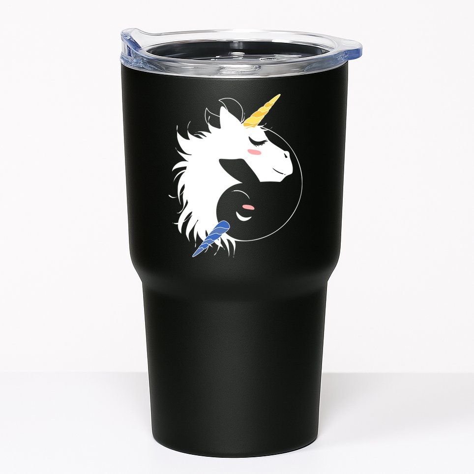 Unicorn Ying Yang Tumbler