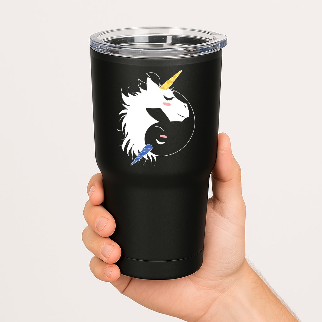 Unicorn Ying Yang Tumbler