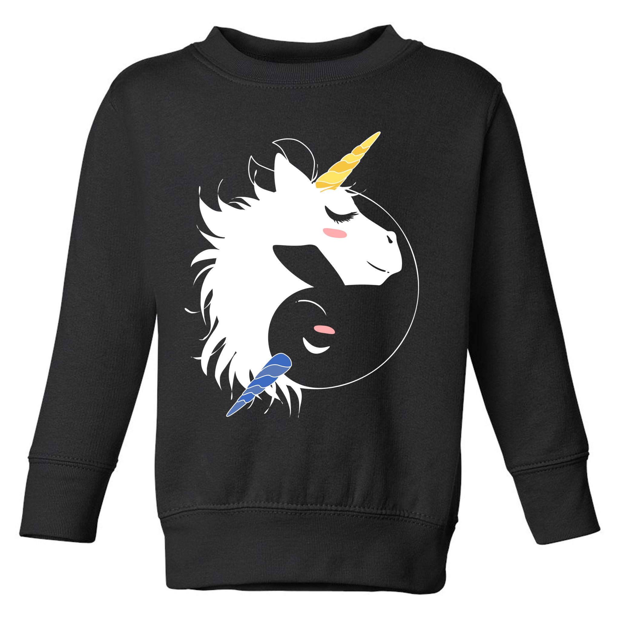 Unicorn Ying Yang Toddler Sweatshirt