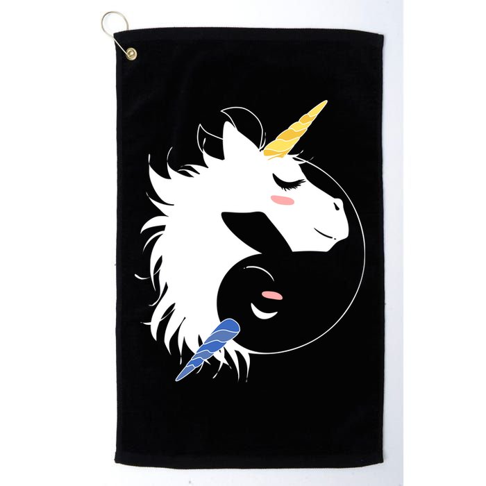 Unicorn Ying Yang Golf Towel