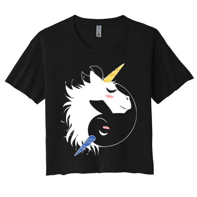 Unicorn Ying Yang Crop Top