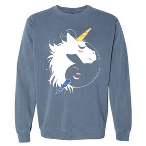 Unicorn Ying Yang Garment-Dyed Sweatshirt