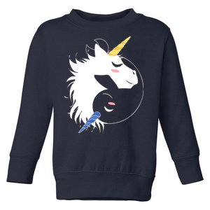 Unicorn Ying Yang Toddler Sweatshirt