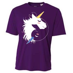 Unicorn Ying Yang Cooling Performance Crew T-Shirt