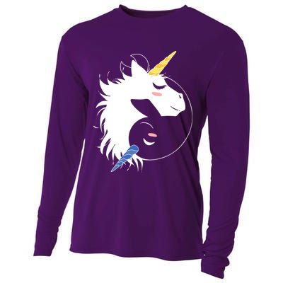 Unicorn Ying Yang Cooling Performance Long Sleeve Crew