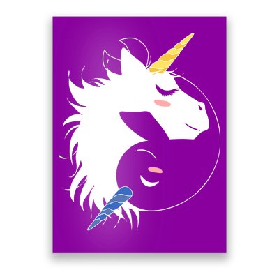 Unicorn Ying Yang Poster