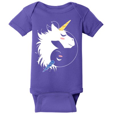 Unicorn Ying Yang Baby Bodysuit