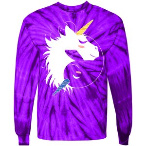 Unicorn Ying Yang Tie-Dye Long Sleeve Shirt