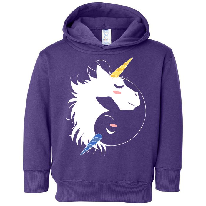 Unicorn Ying Yang Toddler Hoodie