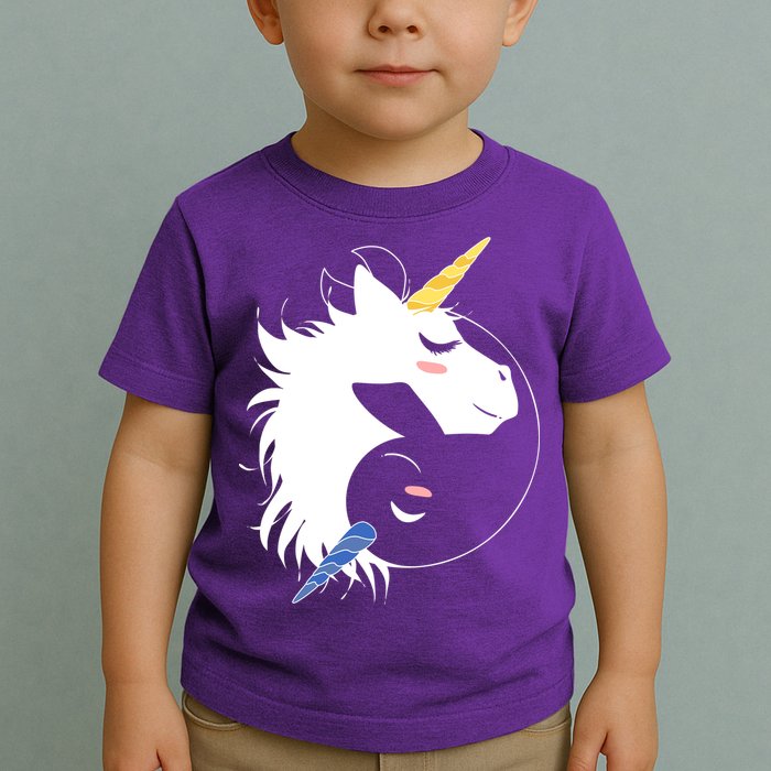 Unicorn Ying Yang Toddler T-Shirt