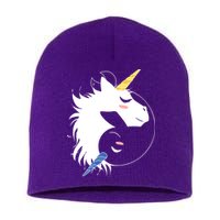 Unicorn Ying Yang Short Acrylic Beanie