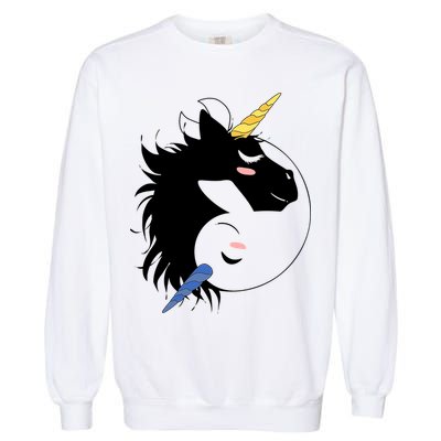 Unicorn Ying Yang Garment-Dyed Sweatshirt