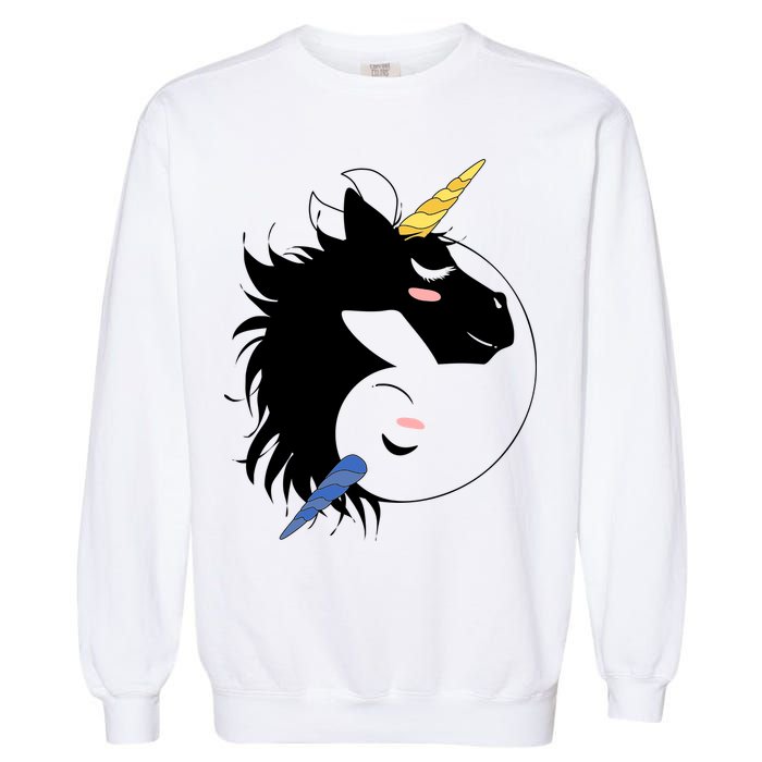 Unicorn Ying Yang Garment-Dyed Sweatshirt