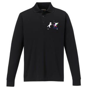 Unicorn You Me Performance Long Sleeve Polo