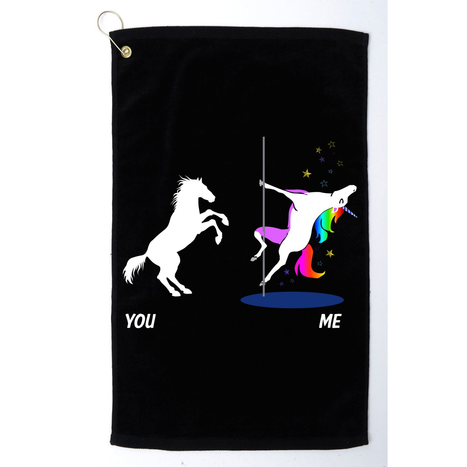 Unicorn You Me Golf Towel