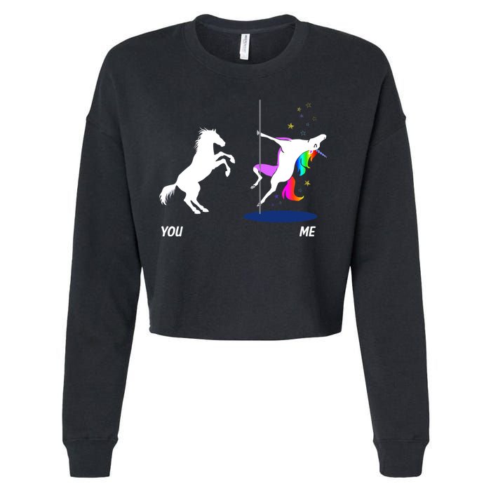 Unicorn You Me Cropped Pullover Crew