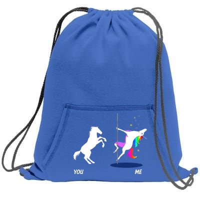 Unicorn You Me Sweatshirt Cinch Pack Bag