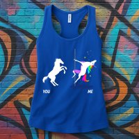 Unicorn You Me Womens Tank Top