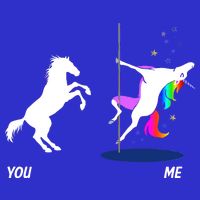 Unicorn You Me Womens Tank Top