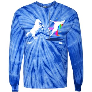 Unicorn You Me Tie-Dye Long Sleeve Shirt