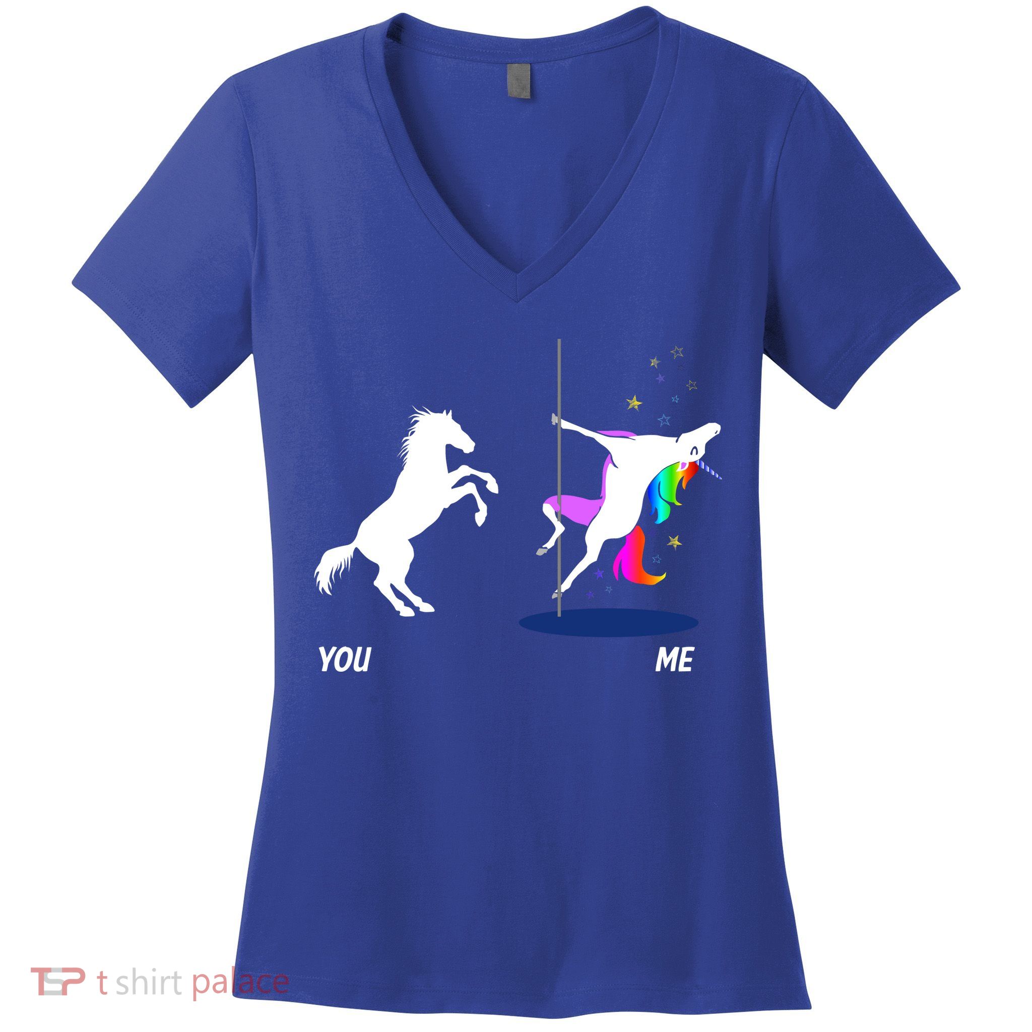 Unicorn You Me Women's V-Neck T-Shirt