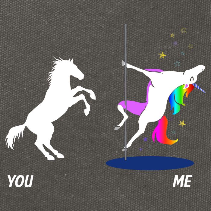 Unicorn You Me Cotton Canvas Backpack