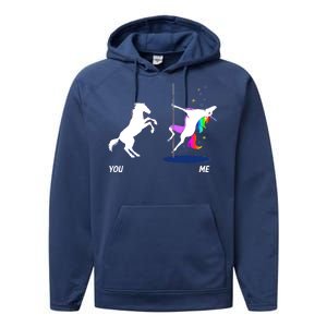 Unicorn You Me Performance Fleece Hoodie