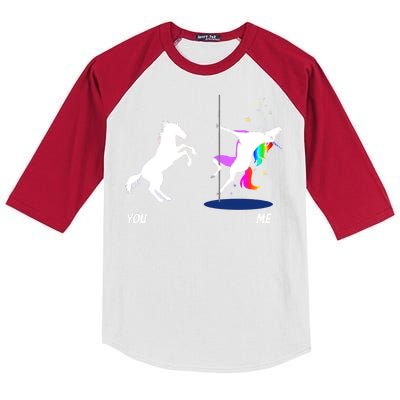 Unicorn You Me Kids Colorblock Raglan Jersey