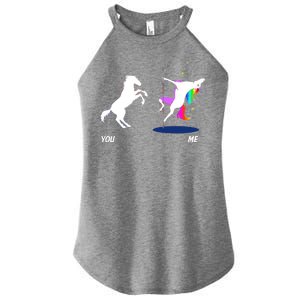 Unicorn You Me Women's Perfect Tri Rocker Tank