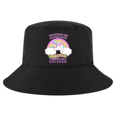 Unicorns Are Awesome Therefor I Am S Unicorn Cool Comfort Performance Bucket Hat