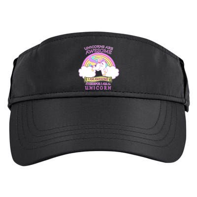 Unicorns Are Awesome Therefor I Am S Unicorn Adult Drive Performance Visor