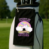 Unicorns Are Awesome Therefor I Am S Unicorn Golf Towel